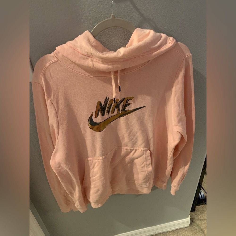 Pink Nike hoodie
